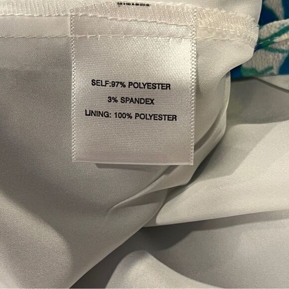 Rose & Olive Tropical Print Off-Shoulder mini Dress size medium - Picture 9 of 13